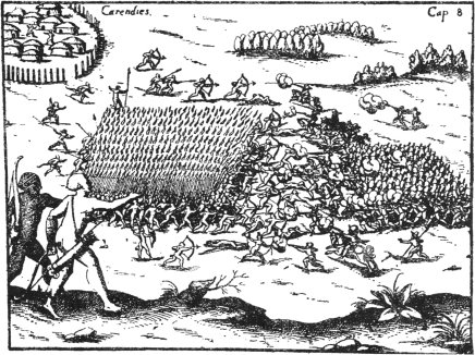 Kampf mit den Kerand&iacute;s bei Buenos Aires (1536)