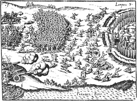 Kampf bei Lambar&eacute; (Asunci&oacute;n) mit den Carios (1539)