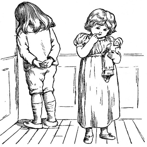 "HE TURNED HIS BACK TO HER" (p. 79).