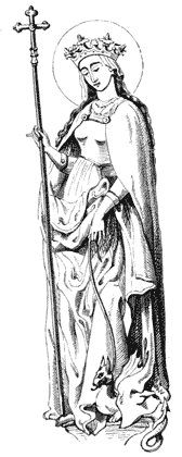Fig. 232.&mdash;St. Margaret, after Wohlgemuth.