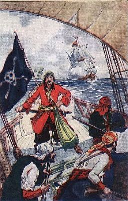 "the man-of-war gave them chase"&mdash;Page 43