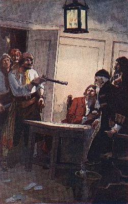 "pierre le grand commanding the spanish captain to surrender the ship"&mdash;Page 36