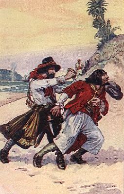 "'being come to the place of duel, the englishman stabbed the frenchman in the back'"&mdash;Page 121