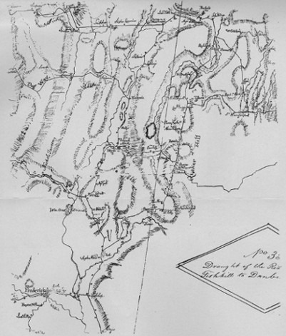 MAP No. I.

Quaker Hill and Vicinity.
(From Robert Erskine's Map, 1778-1780, in De Witt Clinton Collection,
New York Historical Society.)