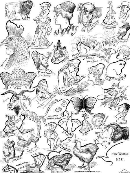 SOME ANSWERS TO WIGGLE No. 10, OUR ARTIST'S IDEA, AND NEW
WIGGLE No. 11.