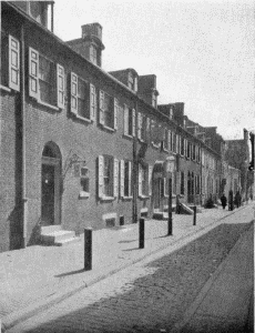 Plate III.&mdash;Camac Street, "The Street of Little Clubs";
Woodford, Northern Liberties, Fairmount Park. Erected by William Coleman
in 1756.