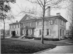 Plate V.&mdash;Hope Lodge, Whitemarsh Valley. Erected by
Samuel Morris in 1723; Home of Stephen Girard.
