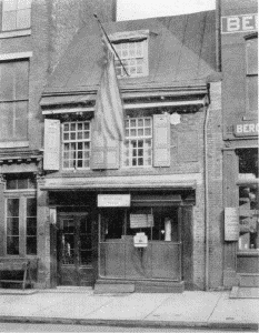 Plate IX.&mdash;Wistar House, Fourth and Locust Streets.
Erected about 1750; Betsy Ross House, 239 Arch Street.