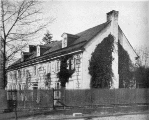 Plate XIII.&mdash;Wyck, Germantown Avenue and Walnut Lane,
Germantown. Erected by Hans Millan about 1690; Hall and Entrance
Doorways, Wyck.