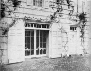 Plate XIII.&mdash;Wyck, Germantown Avenue and Walnut Lane,
Germantown. Erected by Hans Millan about 1690; Hall and Entrance
Doorways, Wyck.