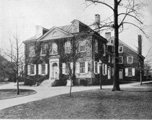 Plate XV.&mdash;Deschler-Perot-Morris House, 5442 Germantown
Avenue, Germantown. Erected in 1772 by Daniel Deschler; Vernon, Vernon
Park, Germantown. Erected in 1803 by James Matthews.