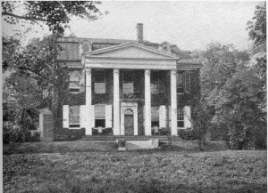 Plate XVI.&mdash;Loudoun, Germantown Avenue and Apsley Street,
Germantown. Erected in 1801 by Thomas Armat; Solitude, Blockley
Township, Fairmount Park. Erected in 1785 by John Penn.
