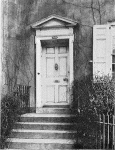 Plate XXIII. Pedimental Doorway, 114 League Street;
Pedimental Doorway, 5933 Germantown Avenue.