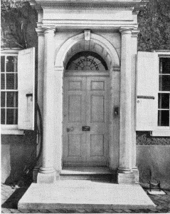 Plate XXIX.&mdash;Doorway, Grumblethorpe, 5621 Germantown
Avenue; Doorway, 6105 Germantown Avenue.