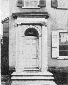 Plate XXIX.&mdash;Doorway, Grumblethorpe, 5621 Germantown
Avenue; Doorway, 6105 Germantown Avenue.