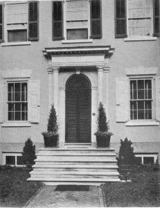 Plate XXX.&mdash;Doorway, Doctor Denton's House, Germantown.