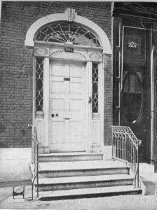 Plate XXXIV.&mdash;Doorway, 224 South Eighth Street; Doorway,
Stenton.