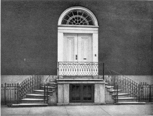 Plate XXXV.&mdash;Doorway and Ironwork, Southeast Corner of
Eighth and Spruce Streets
