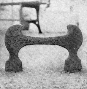 Plate XL.&mdash;Footscraper, Wyck; Old Philadelphia
Footscraper; Footscraper, Third and Spruce Streets; Footscraper,
Dirck-Keyser House, Germantown.