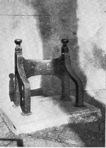 Plate XL.&mdash;Footscraper, Wyck; Old Philadelphia
Footscraper; Footscraper, Third and Spruce Streets; Footscraper,
Dirck-Keyser House, Germantown.