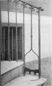 Plate XLII.&mdash;Iron Stair Rail and Footscraper, South
Seventh Street (section); Iron Stair Rail and Footscraper, South Fourth
Street (section); Iron Stair Rail and Footscraper, Seventh and Locust
Streets (section); Iron Stair Rail and Footscraper, Seventh and Locust
Streets (section).
