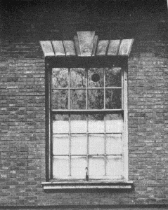 Plate XLIV.&mdash;Window and Shutters, Free Quakers' Meeting
House, Fifth and Arch Streets; Second Story Window, Free Quakers'
Meeting House.