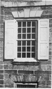 Plate XLV.&mdash;Detail of Windows, Combes Alley; Window and
Shutters, Cliveden; Window, Bartram House.