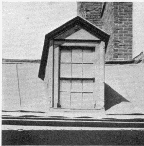 Plate XLVII.&mdash;Dormer, Witherill House, 130 North Front
Street; Dormer, 6105 Germantown Avenue, Germantown; Foreshortened
Window, Morris House; Dormer, Stenton; Window and Shutters, Witherill
House; Window and Blinds, 6105 Germantown Avenue.