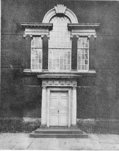 Plate LII.&mdash;Chancel Window, Christ Church; Palladian
Window and Doorway, Independence Hall.