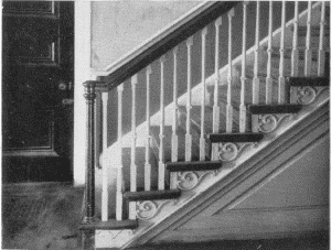 Plate LIX.&mdash;Staircase Detail, Upsala; Staircase
Balustrade, Gowen House, Mount Airy.