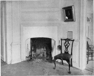Plate LXI.&mdash;Chimney Piece in the Hall, Stenton; Chimney
Piece and Paneled Wall, Great Chamber, Mount Pleasant.