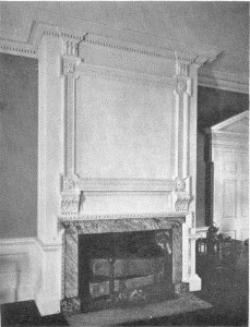 Plate LXIII.&mdash;Chimney Piece, Parlor, Mount Pleasant;
Chimney Piece, Parlor, Cliveden.
