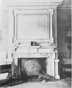 Plate LXIII.&mdash;Chimney Piece, Parlor, Mount Pleasant;
Chimney Piece, Parlor, Cliveden.