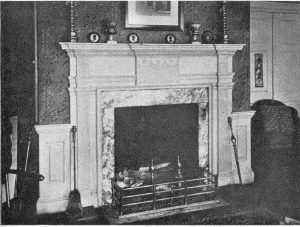 Plate LXVI.&mdash;Mantel at Upsala; Mantel at Third and De
Lancey Streets.