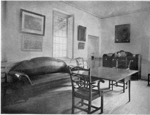 Plate LXIX.&mdash;Dining Room, Stenton; Library, Stenton.