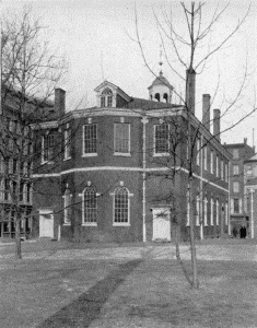 Plate LXXXII.&mdash;Congress Hall, Sixth and Chestnut Streets.
Completed in 1790; Congress Hall from Independence Square.
