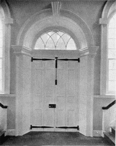 Plate LXXXIV.&mdash;Interior Detail of Main Entrance, Congress
Hall; President's Dais, Senate Chamber, Congress Hall.