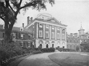 Plate LXXXVII.&mdash;Main Building, Pennsylvania Hospital.
Erected in 1755.