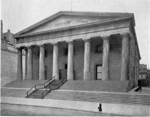 Plate LXXXIX.&mdash;Custom House, Fifth and Chestnut Streets.
Completed in 1824; Main Building, Girard College. Begun in 1833.