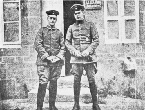 B&ouml;lcke and His Brother Max in France (August, 1916)