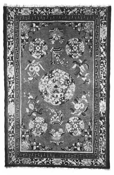 ANTIQUE CHINESE WOOL RUG