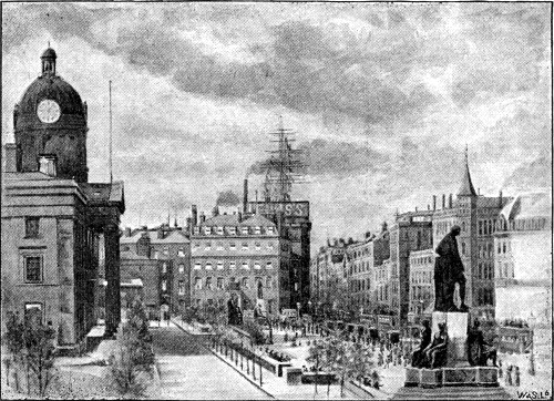 SKETCH FROM THE QUEEN's HOTEL, MANCHESTER, BY MR.
KENDAL.