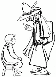 Teaching a boy