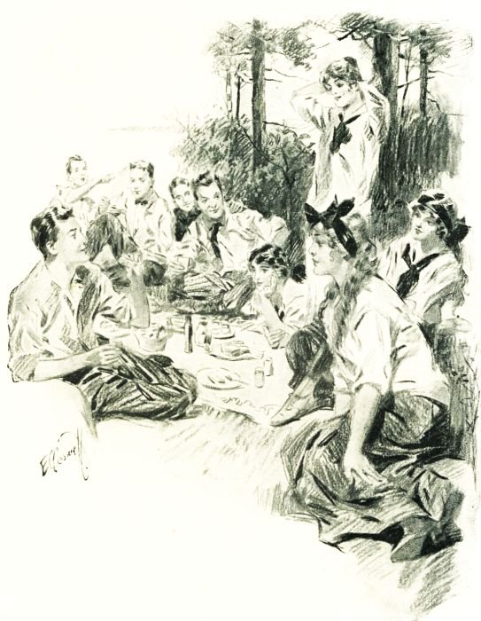 IT TOOK A LONG TIME TO SATISFY THE BOYS' APPETITES.&mdash;Page 199