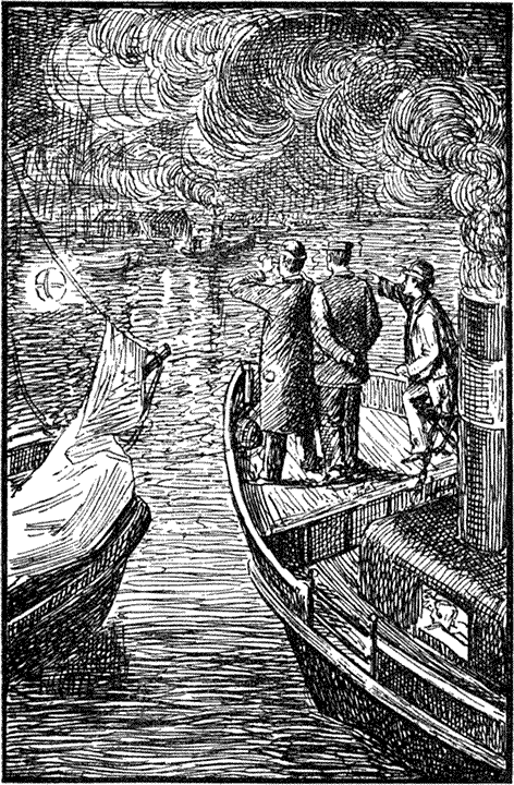 „En dr is de Aurora,” vervolgde Holmes. Blz. 100.