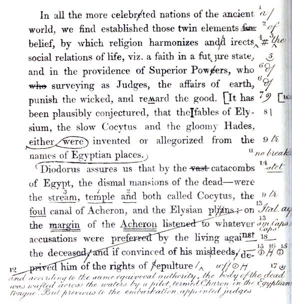 Image of a page
with proofreading marks