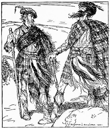 “The two went outside and took the road by which they
had come.”