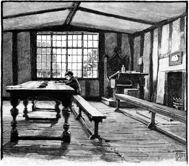 THE GUILD COUNCIL-ROOM&mdash;NOW THE HEAD-MASTER'S
CLASS-ROOM.