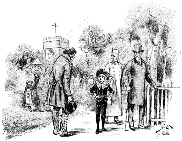 "I'VE A GREAT DEAL TO THANK YOUR LORDSHIP FOR," SAID
HIGGINS. (SEE NEXT PAGE.)