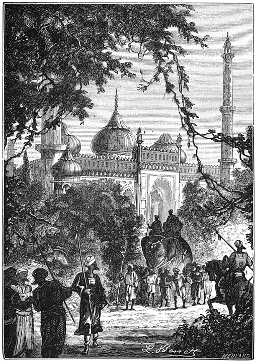 Lucknow, de moskee Im&acirc;mbara. Blz. 128.